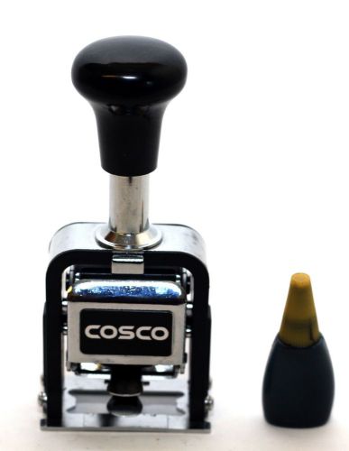 Cosco Automatic Numbering Machine Self Inking, 6 Digits, Ink inkpad