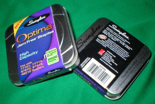 Swingline Optima Jam Free Staples One (1) box 2500 staples  NEW