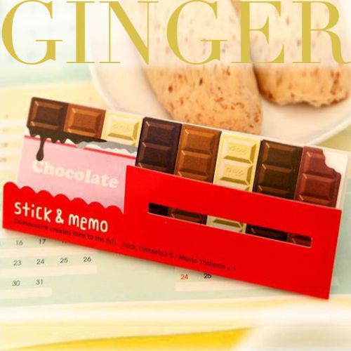 Chocolate Bar Type - Cute Funny Sticker Post It Bookmark Sticky Notes 90 Pages