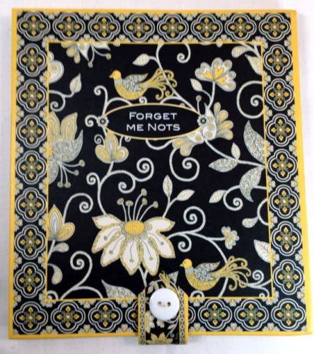 Vera bradley forget me nots sticky notes in the retired yellow bird in case. for sale
