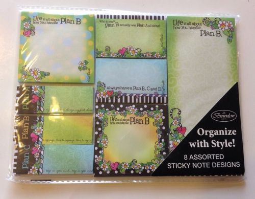 Plan b sticky notes assortment. brownlow gifts. suzy toronto 2013 for sale