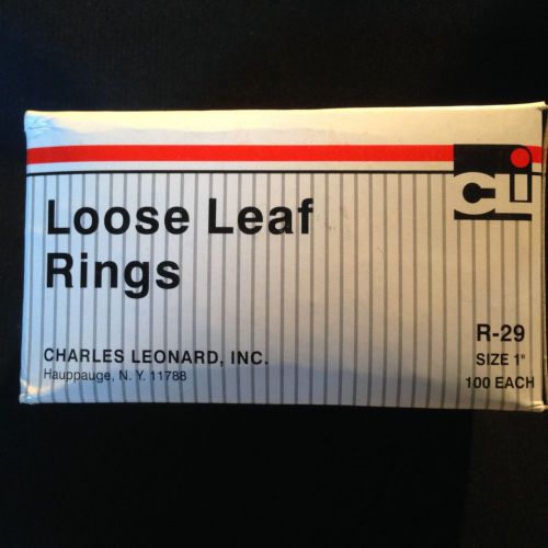 Cli Multipurpose Book Ring - 1&#034; Diameter - Round - For Loose-leaf - Steel (r29)