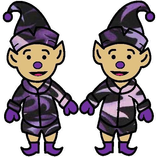 30 Custom Purple Elf Art Personalized Address Labels