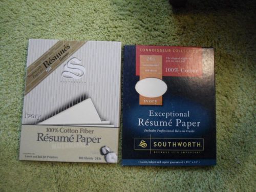 2 Boxes 100% 24 Lb Cotton Ivory Resume Paper Guide to Resume Writing