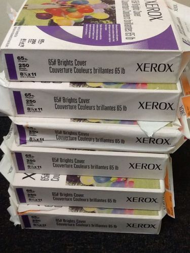 Xerox 65# brights cover orange 250 sheets (might be a few missing) for sale