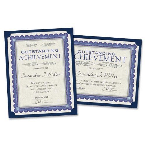 Southworth linen certificate holder linen navy blue 10/pack holds 8 1/2&#034; x 11&#034; for sale