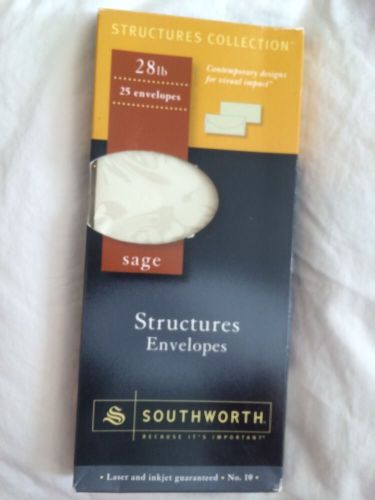 Southworth Resume Envelopes #10 Sage Structures Collection 28lb P265-10