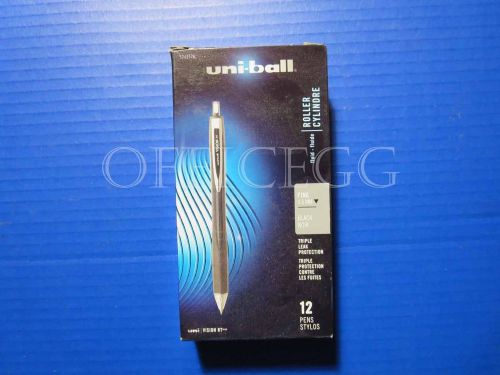Uni-ball  vision rt rollerball pen, fine point 0.6mm, black, dozen for sale