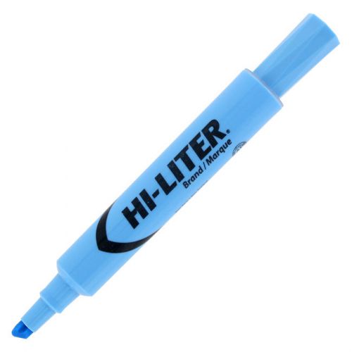 Avery HI-LITER Desk Style Highlighter, Chisel Tip, Light Blue Ink, DZ - AVE07746