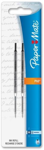 Ultra Ballpoint Pen Refills Medium Point Black Ink 2 Pack Smooth Writing