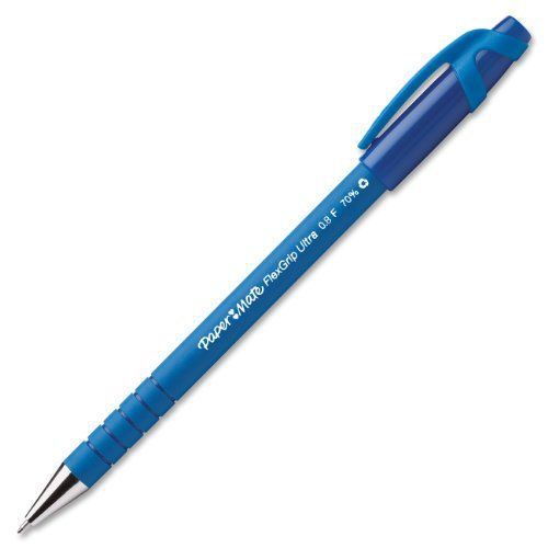 Paper Mate Flexgrip Ultra Pen - Fine Pen Point Type - Blue Ink - Blue (9660131)