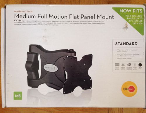 Omnimount full motion standard medium large flat panel screen tv vesa wall mount for sale
