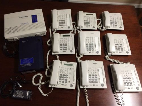 Complete Panasonic KX824 Phone System with Voicemail, 11 Phones