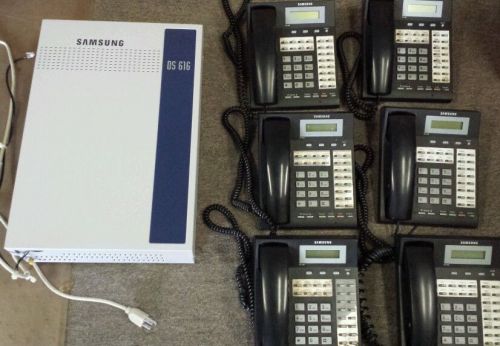 Samsung DS 616 voicemail compatible phone system with 6 Samsung DS 24D phones