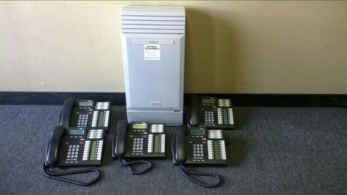 Nortel MICS Phone System Package with (5) T7316e Phones Configured 4 Line CI