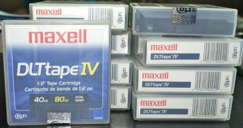 Maxell DLT tape IV 1/2&#034; Cartridge Tapes LOT