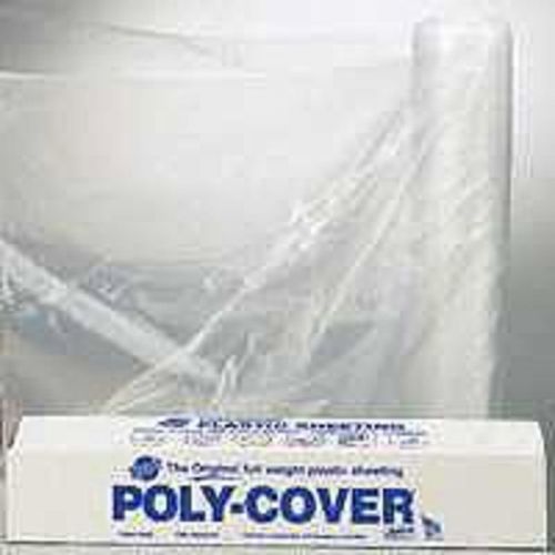Polyfilm 1Mil 9Ft 400Ft Plstc LBM Poly Polyethylene Film - Bulk Roll 1X9-C Clear