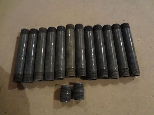 LOT OF (14) 3/4&#034; PIPE SCH 80 PVC THREADED ENDS