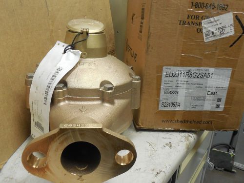 NEPTUNE BRONZE FLANGE DIRECT READ METER T-10 ED2J11R8G2SA51 2&#034; INCH GALLONS
