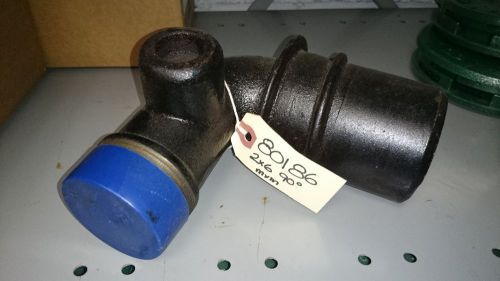 2&#034; x 6&#034; Ductile Iron Lateral 90 Degree Male x Male Elbow (80186)