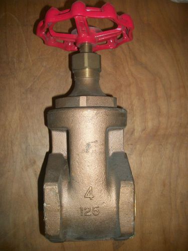 4” Gate Valve, KITZ 4-125 Brass Should be 4” NPT If you have any other questions