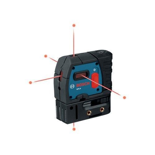 NEW!!! BOSCH GPL5S SELF-LEVELING  5-POINT PLUMB AND SQUARE LASER L@@K -SAVE-
