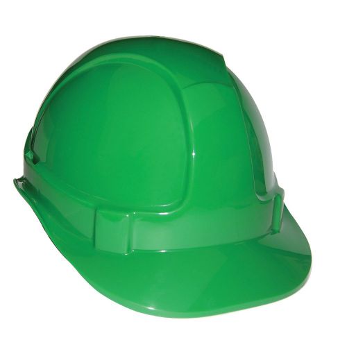 GREEN V CROWN HARD HAT WITH RACHET SUSPENSION