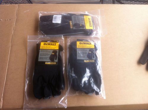 DeWalt DPG218 DPG-218 RapidFit Slip on Work Gloves XL, 3 PAIR