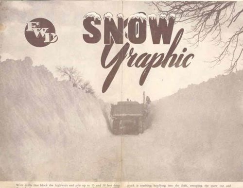 1954 fwd m7 diesel snow plow truck brochure dane waupaca lafayette wisc wu5604 for sale