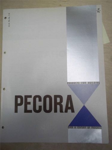 Pecora Inc Catalog~Sealants/Adhesives~PB-22 Extru-Seal Gray~Asbestos~1962