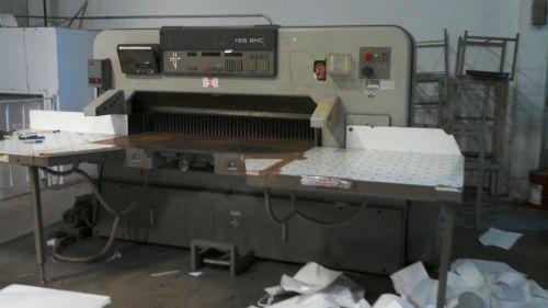 1987 polar 155emc 60&#034; paper cutter, airbed, digital program, large side tables for sale