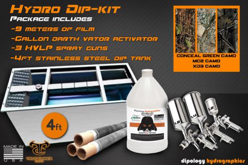 True Timber Hydrographics Stainless Steel Dip Tank Kit Combo Printing Film