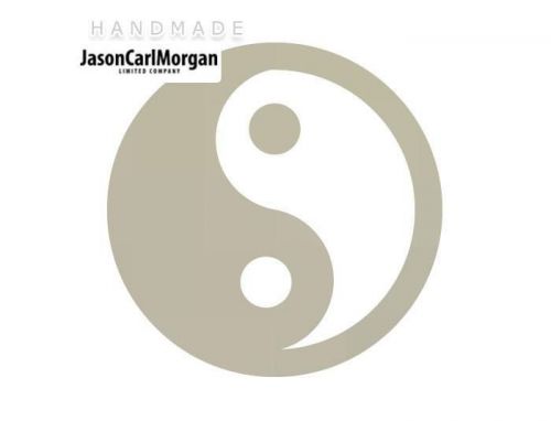 JCM® Iron On Applique Decal, Yin Yang Silver