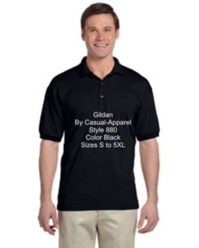 F5 G880 Black Gildan pique polo sport shirt size XL Ultra Blend G8800 8800 880