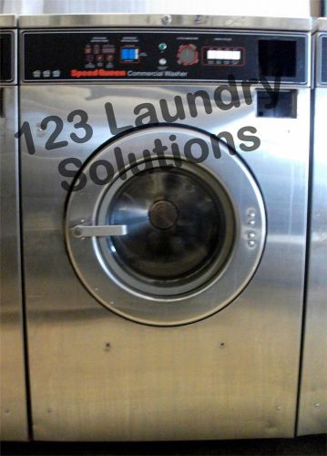 Speed queen front load washer 208-240v stainless steel sc27md2au20001 used for sale