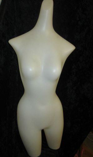 vintage plastic mannequin female 41&#034; torso milk carton plastic