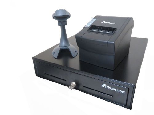 Cash drawer pos system  ,thermal receipt printer,barcode scanner honeywell 1200g for sale