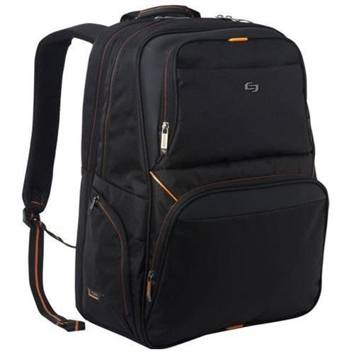 Solo Carrying Case (Backpack) for 17.3&#034; Notebook - Black, Orange