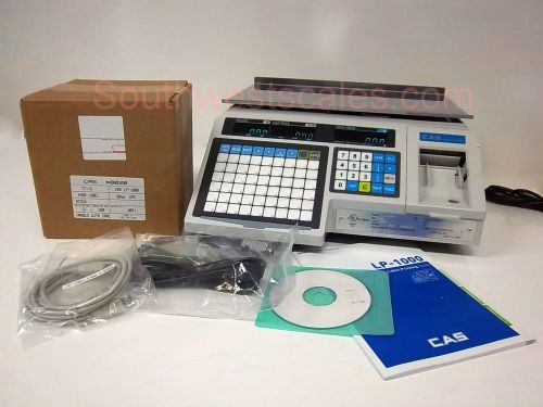 New CAS LP-1000N Label Printing Scale - Free Shipping + Case of 8020 Labels!