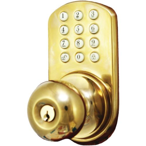 NEW - Morning Industry Inc Touchpad Electronic Door Knob (polished Brass)
