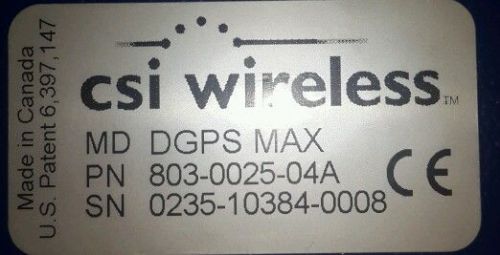 CSI wireless DGPS MAX