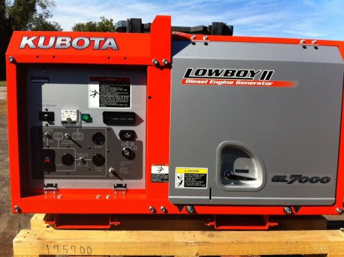 New Portable Kubota Diesel Generator GL Series GL7000 7000 Watts 7kW Ships Free