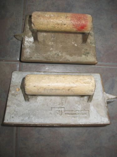 Two vintage bronze concrete / cement groover tools, ready for use or display