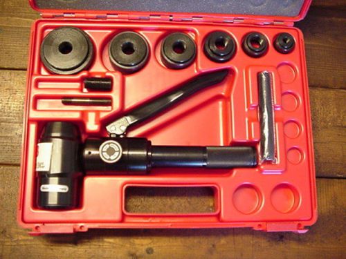 Gardner bender #kos5290 self-contained hydraulic knockout punch tool kit for sale