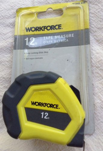 Workforce 12&#039; Tape measure, Locking, Still Attached To Card