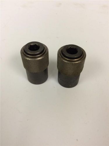 Apex usa qra-14 special 1/4&#034;-20 x 7/16&#034; hex quick release adapter chuck 2pc lot for sale