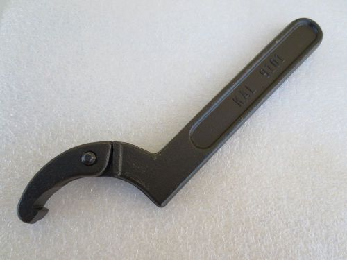KAL Tools USA  9101  Adjustable Hook Spanner Wrench 3/4&#034; to 2&#034; ** Made in USA **