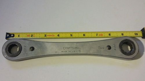 DOUBLE BOX END METRIC RATCHET WRENCH 17 mm / 19 mm tool SEARS CRAFTSMAN 943695