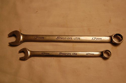 Snap-on Metric Combination Wrenches SOEXM 12mm &amp; 17mm