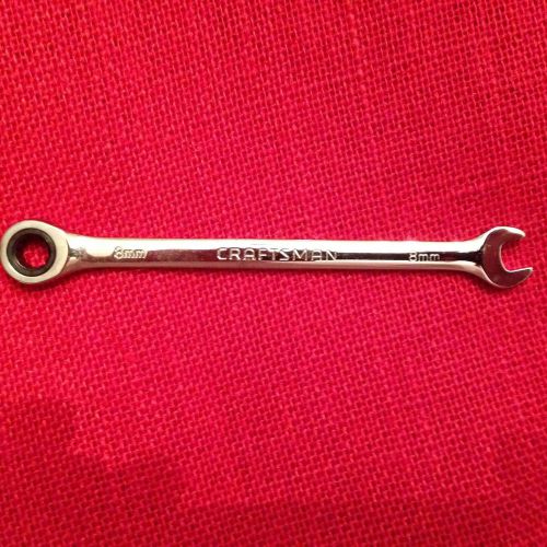 42568 NEW CRAFTSMAN 8mm COMBINATION RATCHETING WRENCH METRIC